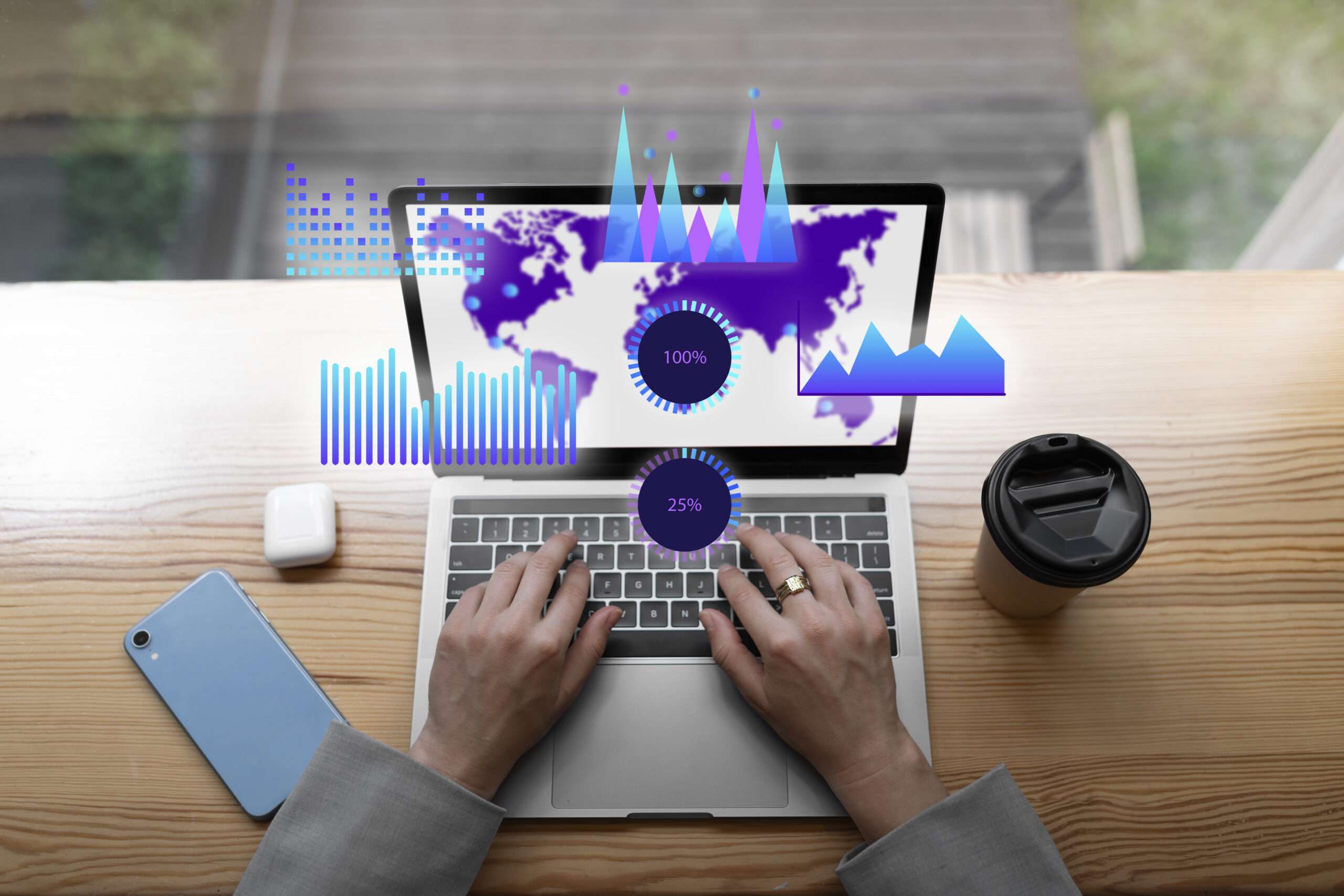 Representation of user experience and interface design on computer