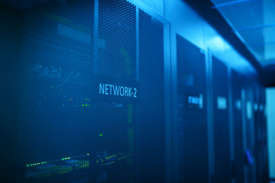 Servers representing website hosting infrastructure