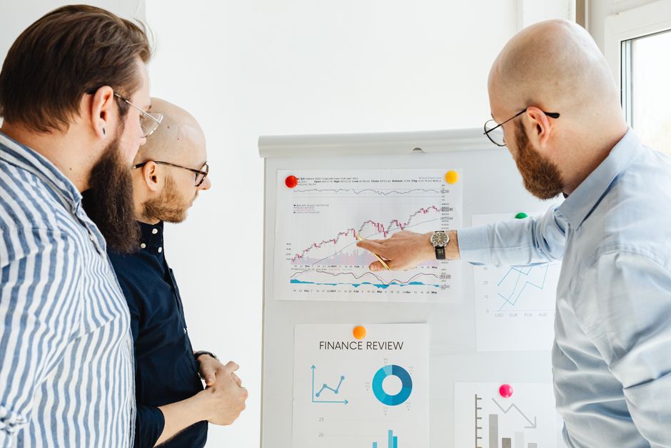 Marketing team reviewing Google Ads search term data
