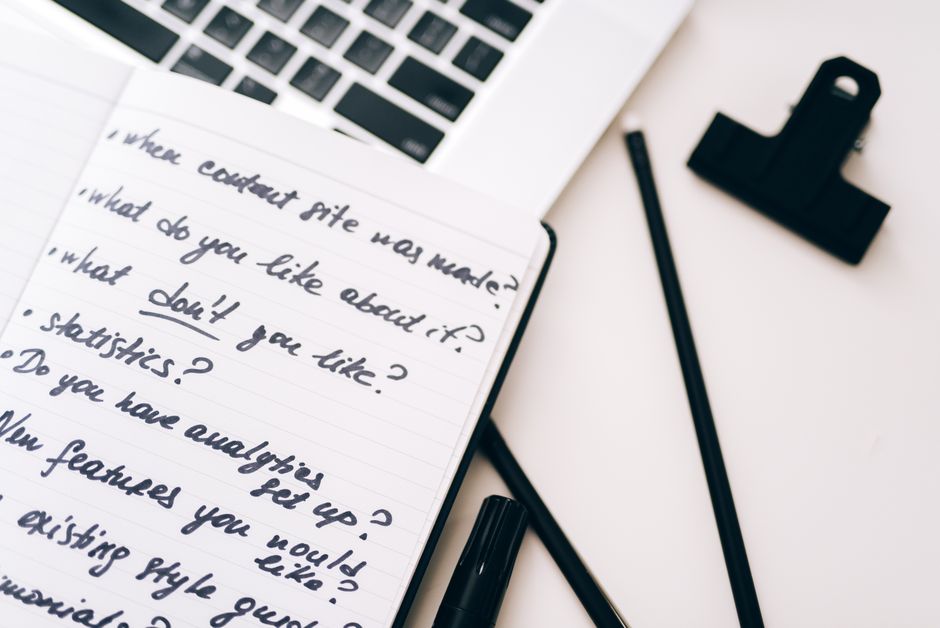 A notebook and pen ready for questions about Google Business Profile suspensions