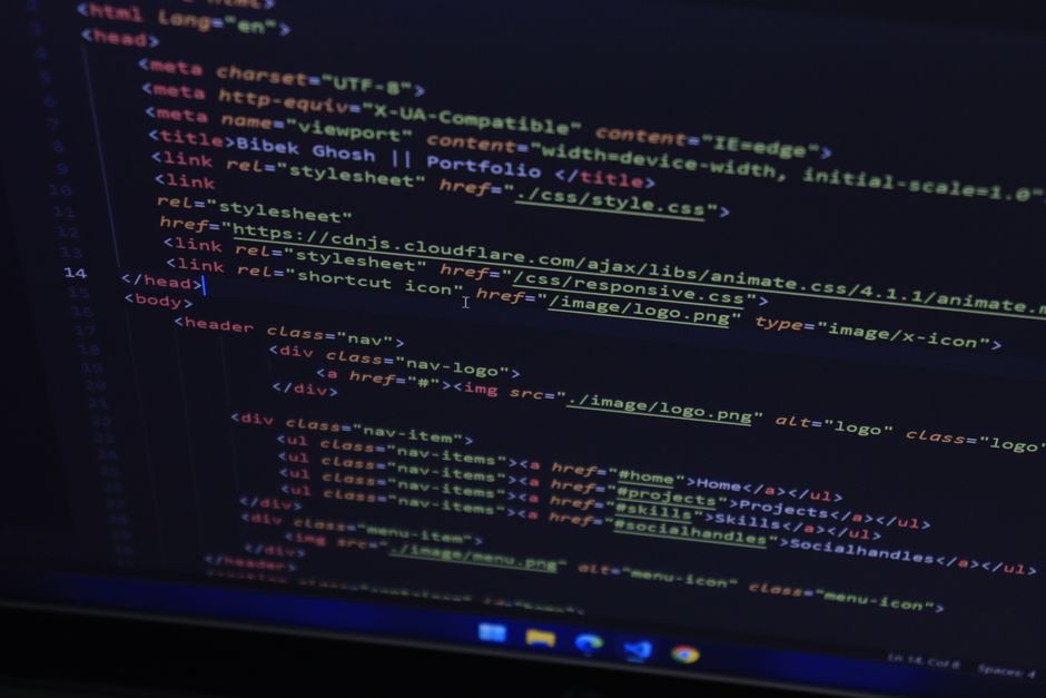 Developer checking website loading performance metrics on screen