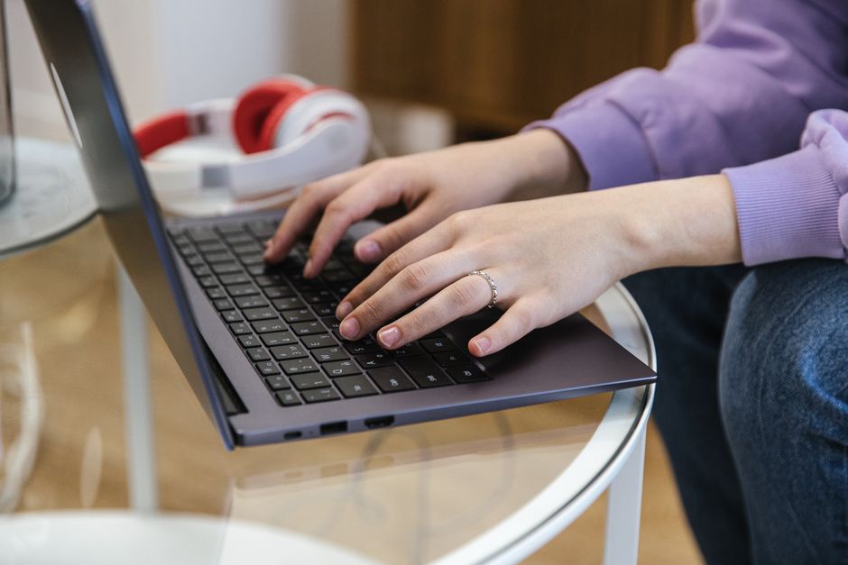 Submitting a Google Business Profile reinstatement appeal on a laptop