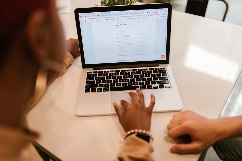 A customer voluntarily sharing details through a business's own signup form