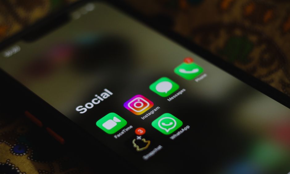 Social media apps on a phone screen used to share short videos