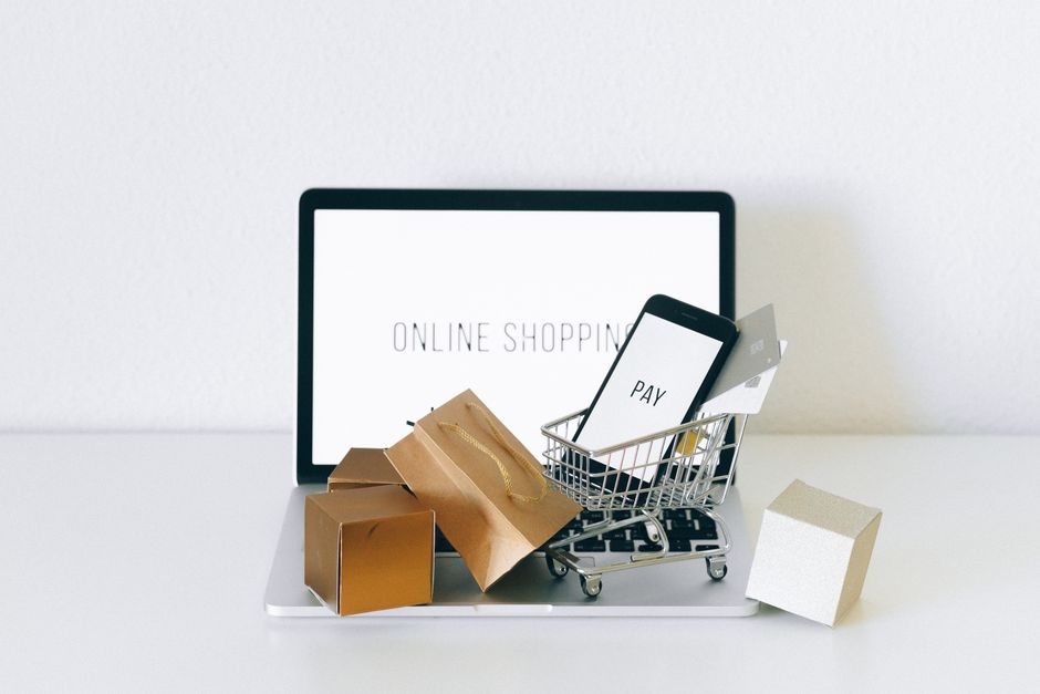 Shopper buying from a small online store during Black Friday